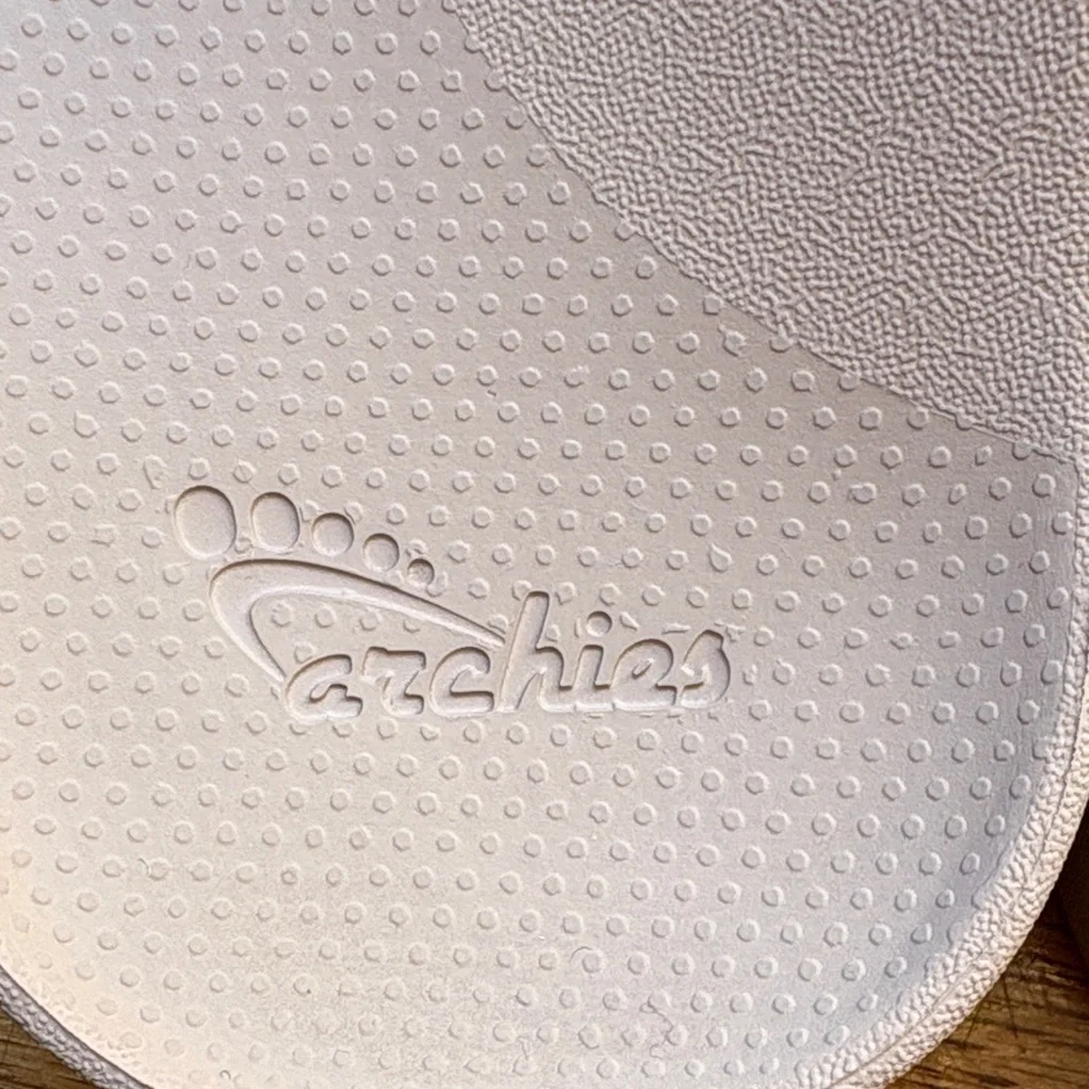 Archies Cream Slide Sandals - Picture 2 of 9